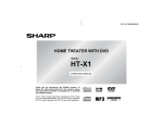 Sharp HT-X1 Home Theater System User Manual