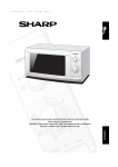 Sharp ENGLISH R-605 Microwave Oven User Manual