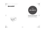 Sharp AR-203E X All in One Printer User Manual