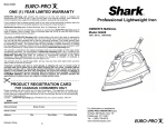 Shark GI468 Iron User Manual