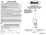 Shark EP600BL Vacuum Cleaner User Manual