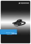 Sennheiser EZX 60 Bluetooth Headset User Manual