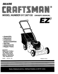 Sears 917.38713 Lawn Mower User Manual