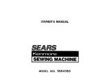 Sears 385. 1884180 Sewing Machine User Manual
