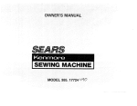 Sears 385.17724 Sewing Machine User Manual