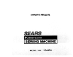 Sears 385.128418 Sewing Machine User Manual