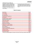 Scotsman Ice AFE325 Ice Maker User Manual