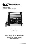 Schumacher SC-600A Automobile Battery Charger User Manual