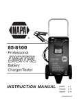 Schumacher 85-8100 Battery Charger User Manual