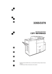 Savin 3370 All in One Printer User Manual