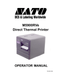 SATO 5900RVe Printer User Manual