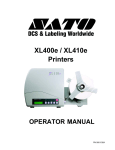 SATO 10e Printer User Manual