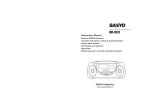 Sanyo RM-CD23 CD Player User Manual