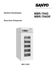 Sanyo MBR-704G Refrigerator User Manual