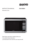 Sanyo EM-S8588V Microwave Oven User Manual