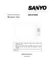 Sanyo EM-S7595S Microwave Oven User Manual