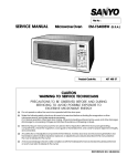Sanyo EM-F3400SW Microwave Oven User Manual
