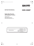 Sanyo DSR-3506P DVR User Manual