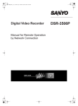 Sanyo DSR-3506P DVR User Manual