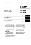 Sanyo DSR-3009P DVR User Manual