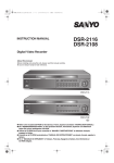 Sanyo DSR-2108 DVR User Manual