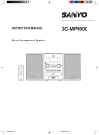 Sanyo DC-MP9500 Stereo System User Manual