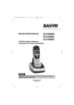 Sanyo CLT-D5880 Cordless Telephone User Manual