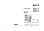 Sanyo CLT-A5822 Cordless Telephone User Manual