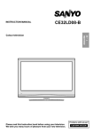 Sanyo ce32ld08-b CRT Television User Manual