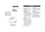 Sanyo CDP-244CRB CD Player User Manual