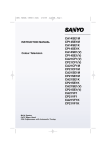 Sanyo 21VF1K CRT Television User Manual