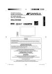 Sansui HDLCD4060 Flat Panel Television User Manual