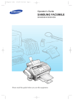 Samsung SF4000 Fax Machine User Manual