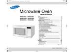 Samsung MW630BA Microwave Oven User Manual