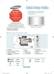 Samsung LN37A550P3F Flat Panel Television User Manual