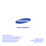 Samsung GH68-xxxxxA Bluetooth Headset User Manual