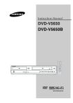 Samsung DVD-HR720 MP3 Player User Manual