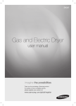 Samsung DV337AGG Clothes Dryer User Manual