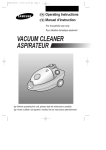 Samsung DJ68-00079J Vacuum Cleaner User Manual