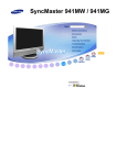 Samsung 941MG Computer Monitor User Manual