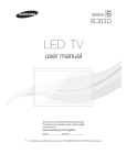 Samsung 6300 Flat Panel Television User Manual
