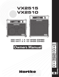 Samson VX2510 Guitar User Manual