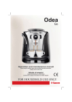 Saeco Coffee Makers 15000721 Espresso Maker User Manual
