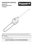 Ryobi UT15520C Pole Saw User Manual
