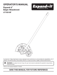 Ryobi UT15518F Edger User Manual