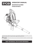 Ryobi RY09973 Blower User Manual