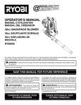 Ryobi RY09800 Blower User Manual