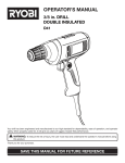 Ryobi D41 Drill User Manual