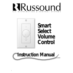 Russound Smart Select Volume Control Speaker System User Manual