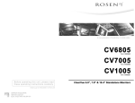 Rosen Entertainment Systems CV1005 Car Video System User Manual
